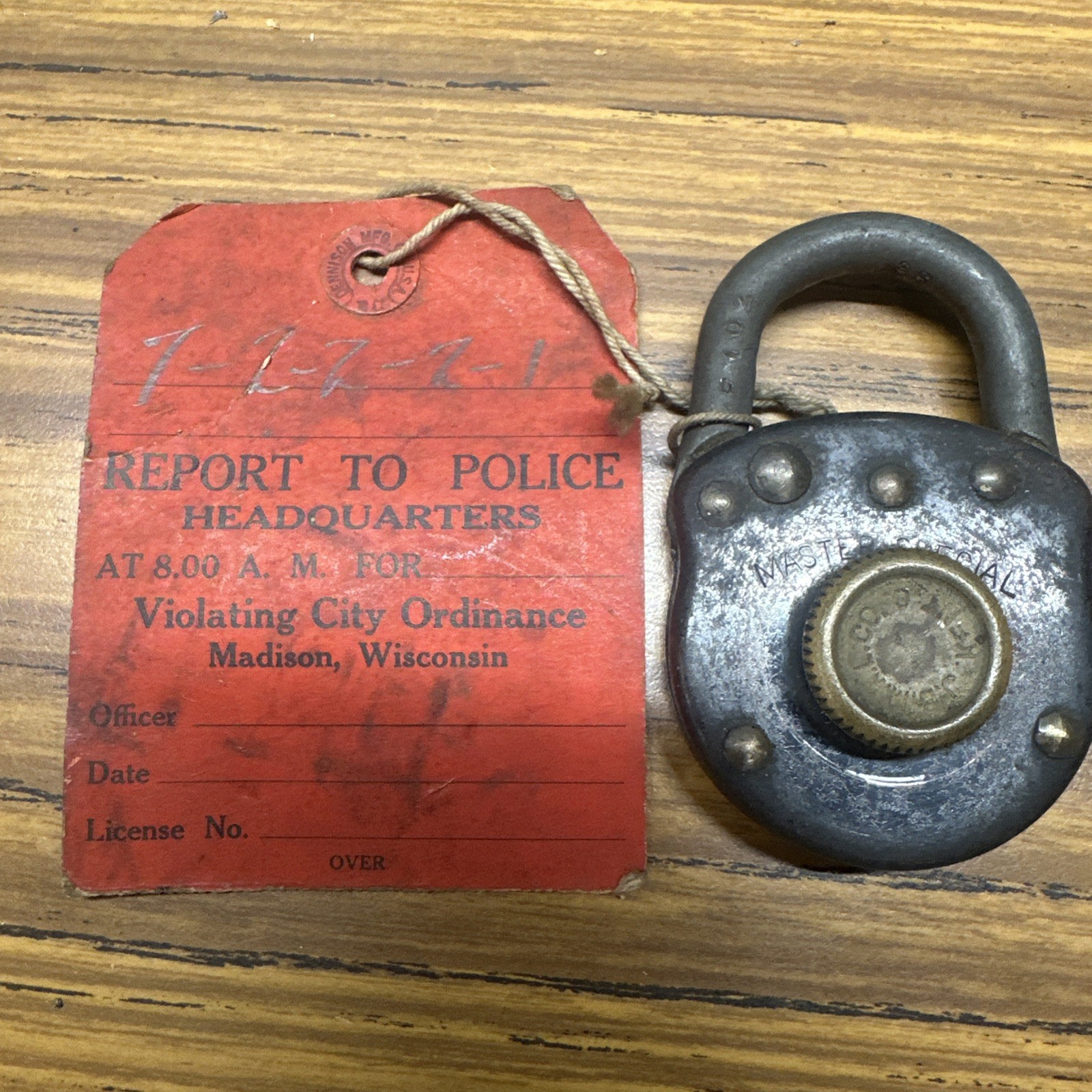 J.B.M.K.L. Co Kent Ohio Combination Padlock Lock Antique Vtg Rare Lot Of 11