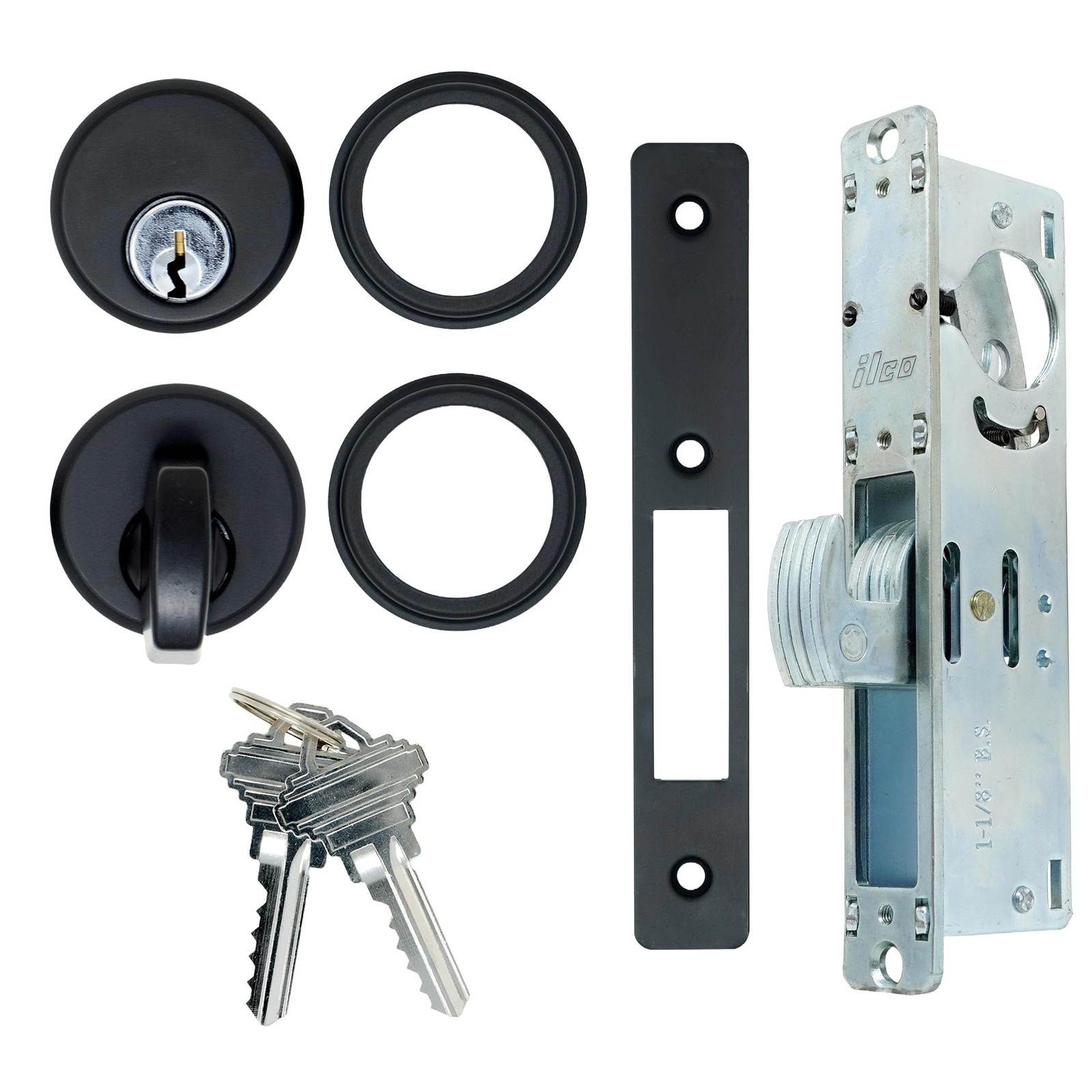 Summit DOORWARE Mortise Cylinder Hook Bolt 31/32″ Backset, Duronotic Finish