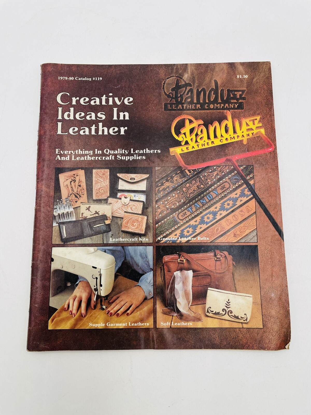 Vintage 1979-80 TANDY LEATHER Company Creative Ideas In Leather Craft Catalog