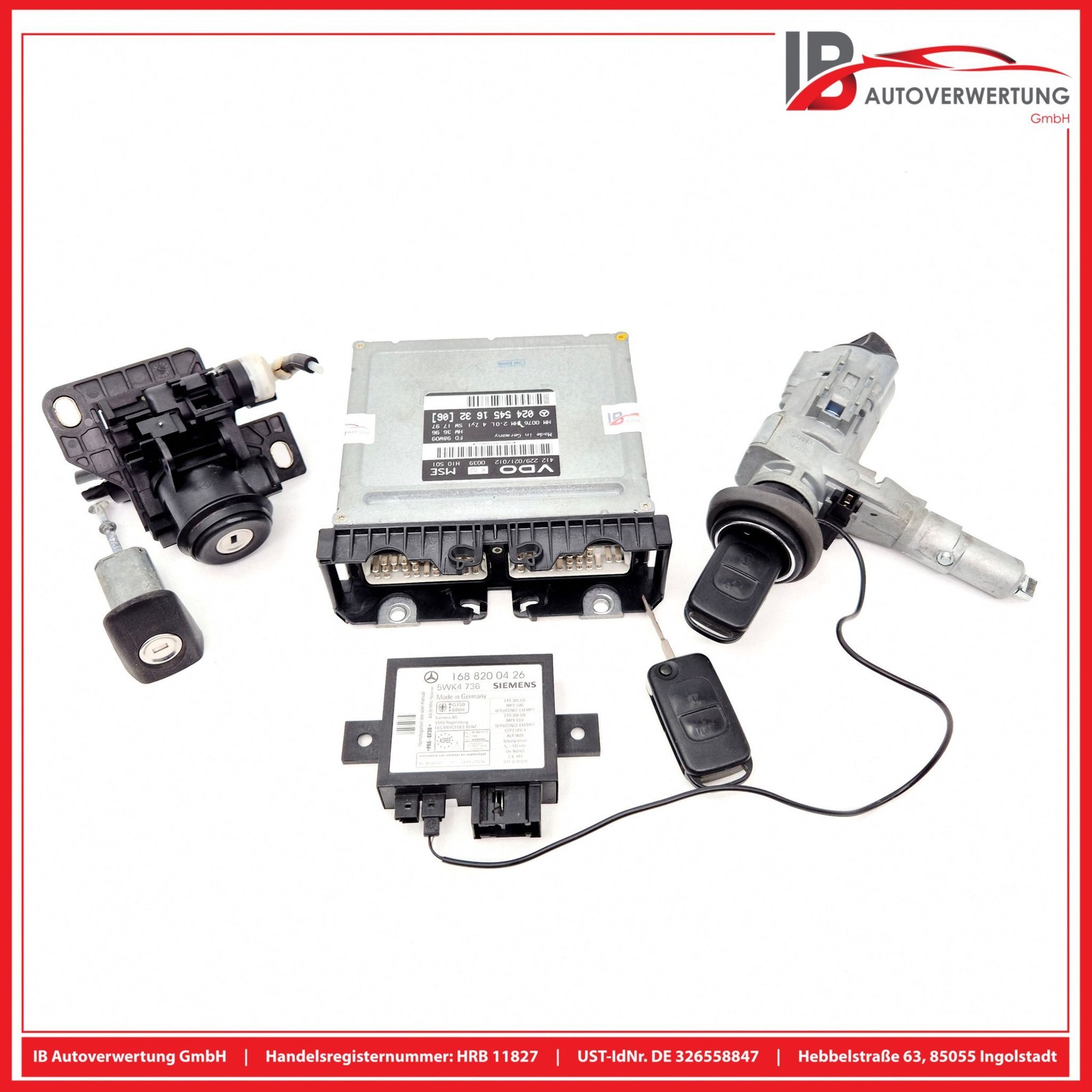 ECU engine control unit SET 0245451632 MERCEDES-BENZ SLK R170 200 VDO