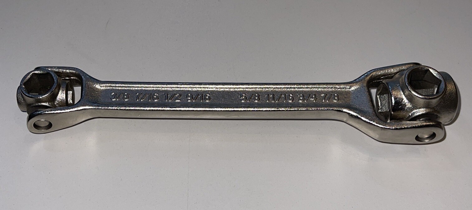 Dog Bone 8 In 1 Socket Box End Wrench 3/8,7/16,1/2,9/16,5/8,11/16,3/4,7/8