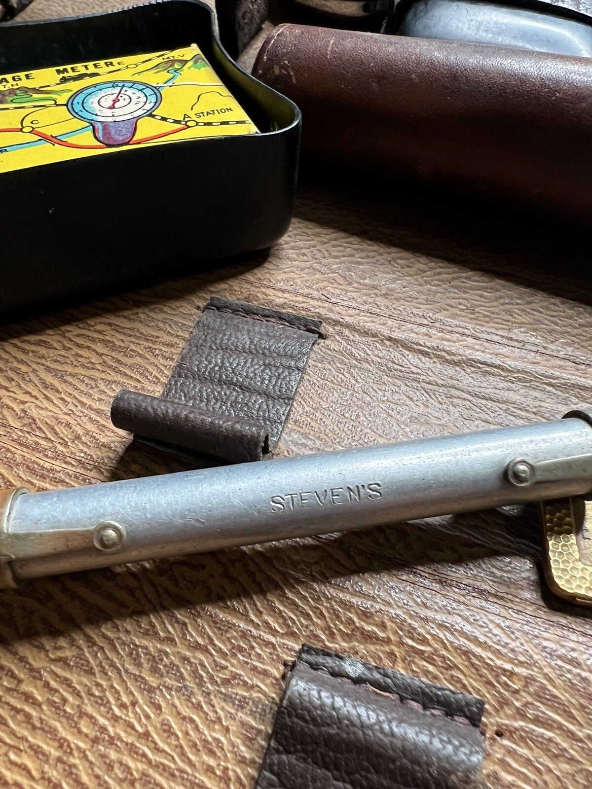 c. Early 1900s Charles. E. Grubb’s Engineer Measuring Tool Kit and ARBA Medal