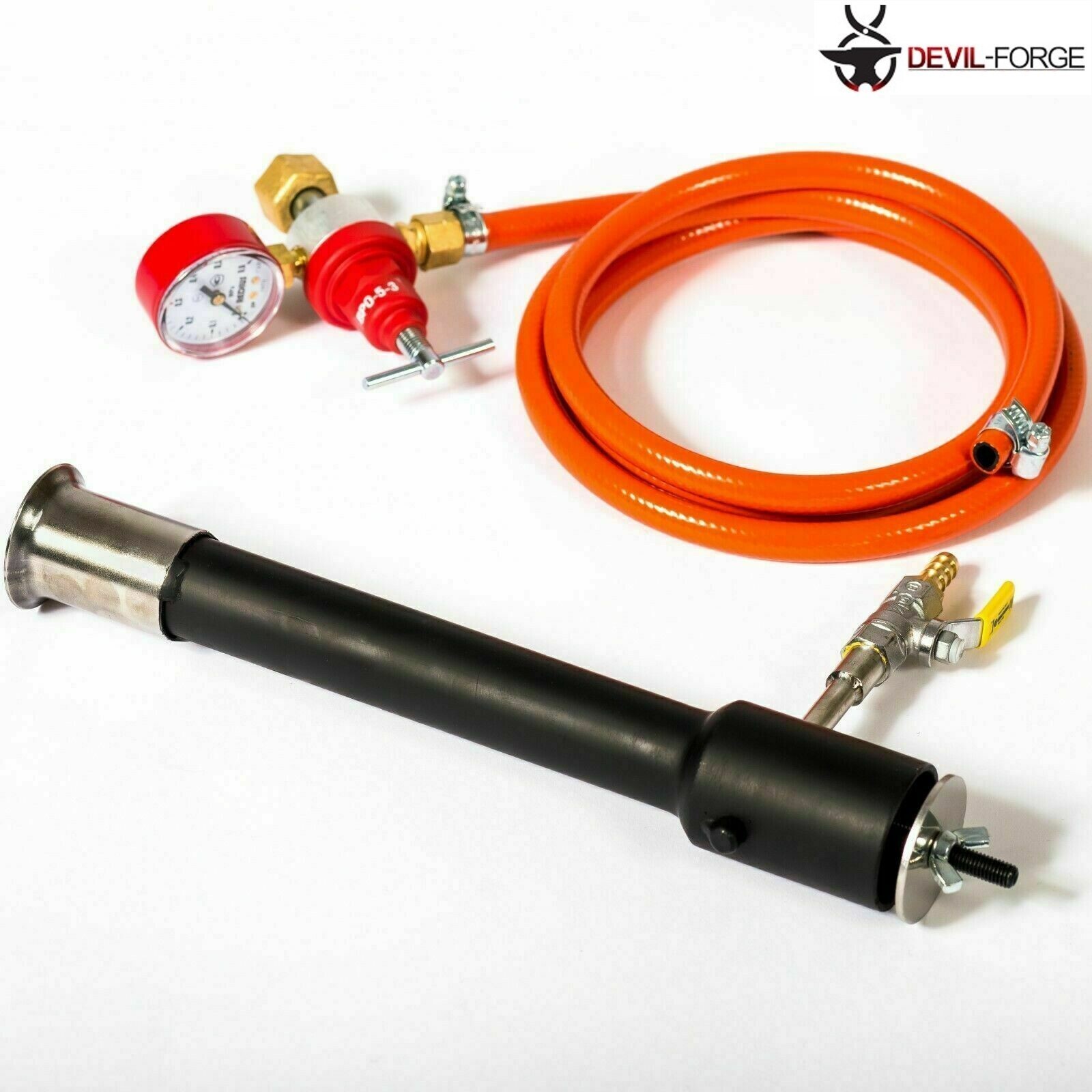 DEVIL-FORGE DFC Gas Propane Burner (180,000 BTU) Forge Furnace Kiln Farrier USA