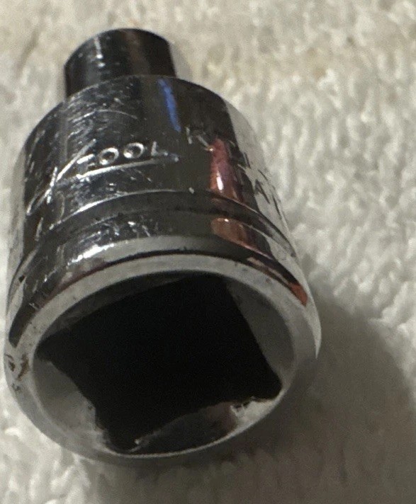 7 mm, KTool Chrome Socket, 3/8″ Drive, 7mm, 6 Point, Shallow vtg tool