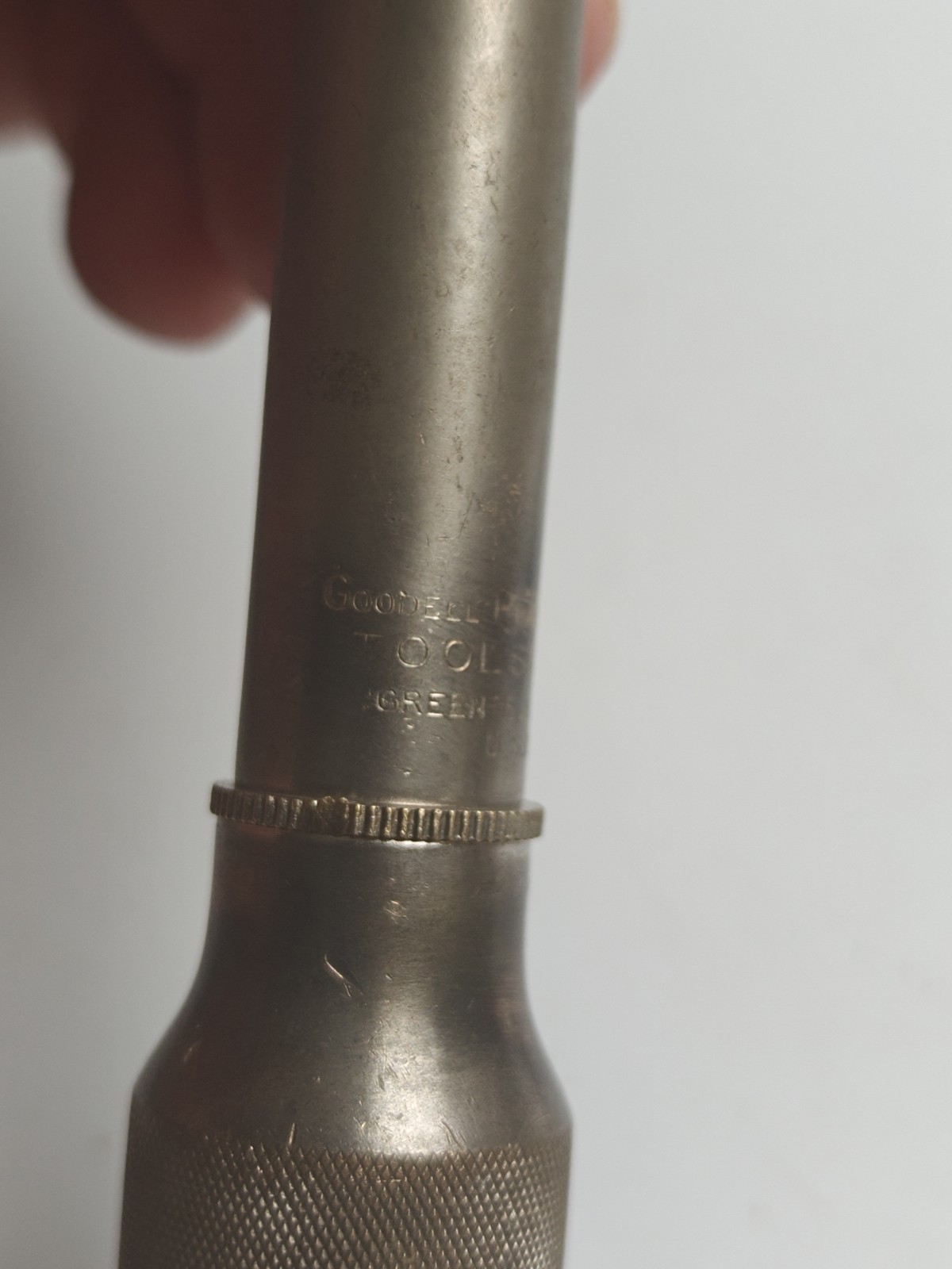 Goodell-Pratt Co. Toolsmiths U.S.A Push Drill w/ 2 Bits Vintage Pat. Dec. 1915