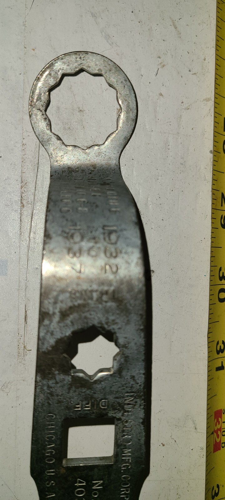 Auto wrench vintage desoto 1932-1937 indestro mfg corp no 403