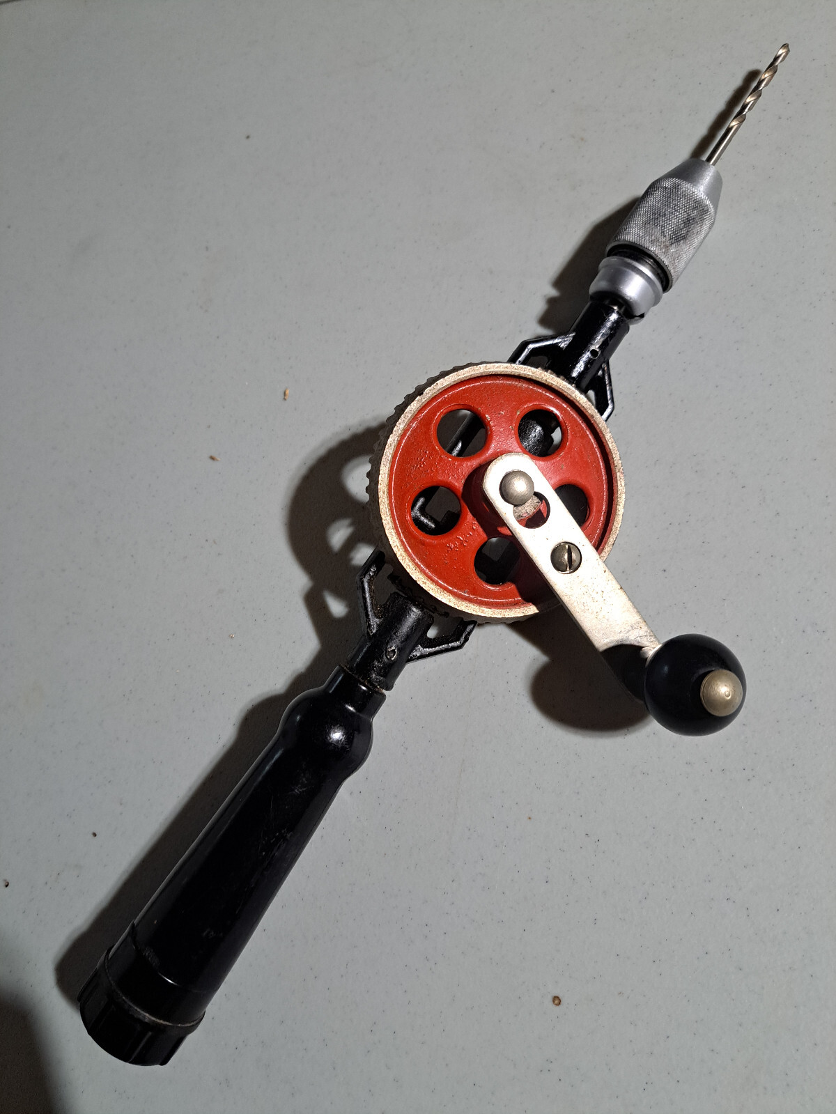 Vintage Mechanical Hand Drill made in Soviet Union. Original