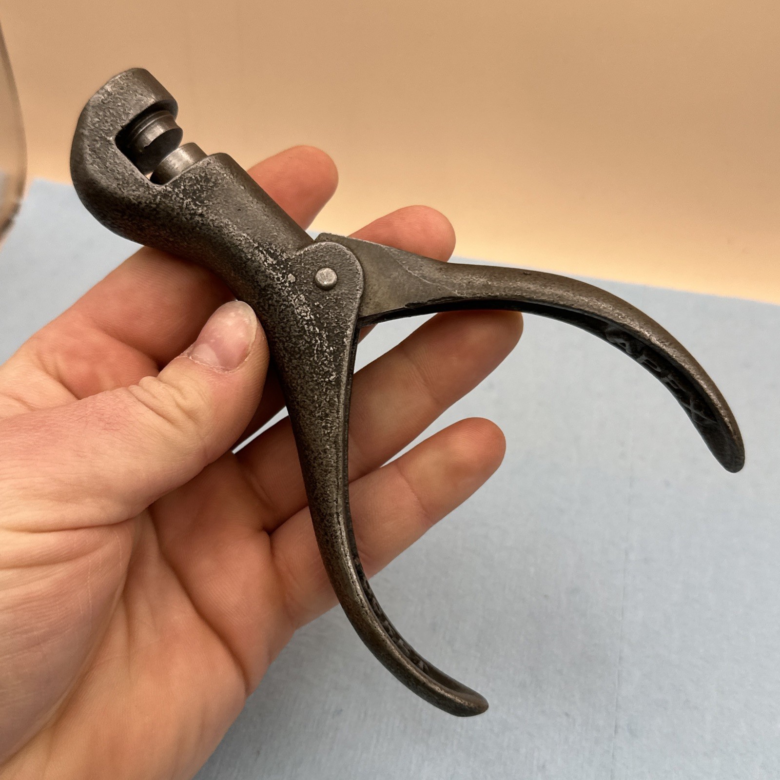 Vintage Chas Morrill – Apex Pocket Sawset Tool – Pat May 6 1902 USA
