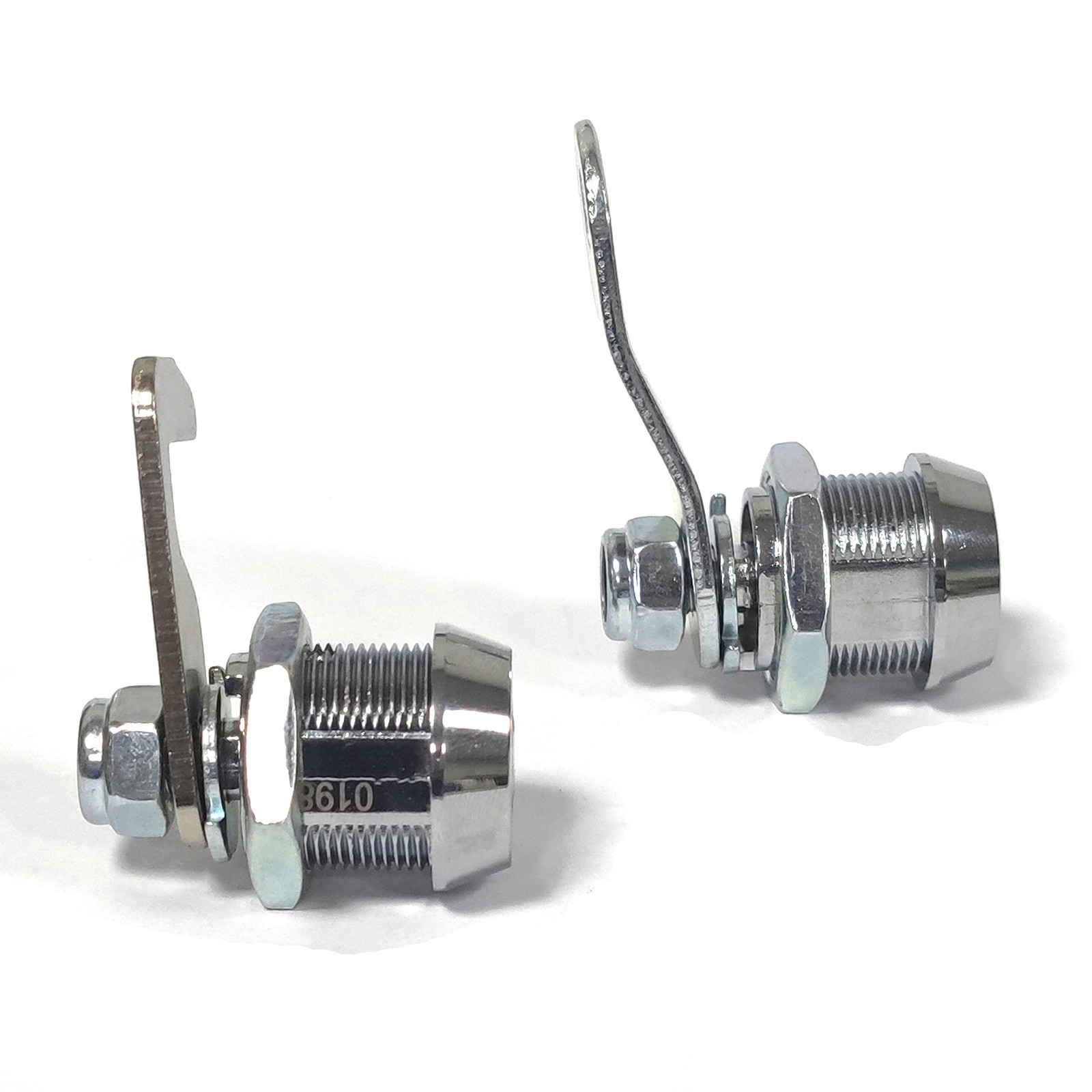 2 Pack Tubular Cam Lock 5/8 Inch Replacement Hook Drawer Cabinet Metal Wood Zinc