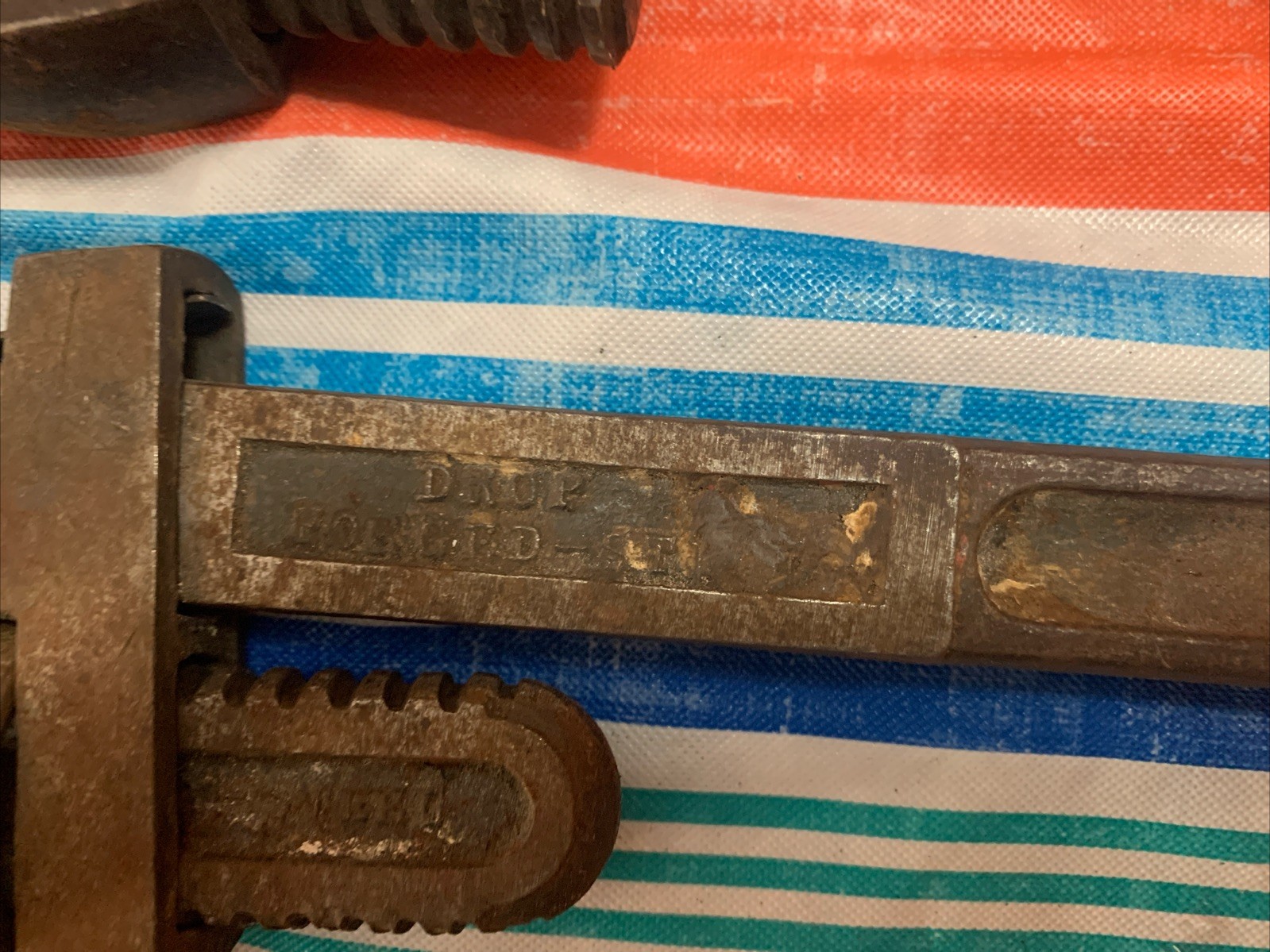 Lot Of 3 Vintage Pipe Wrenches Stillson 10 & 14 USA And DKOP 14 Made In Germany