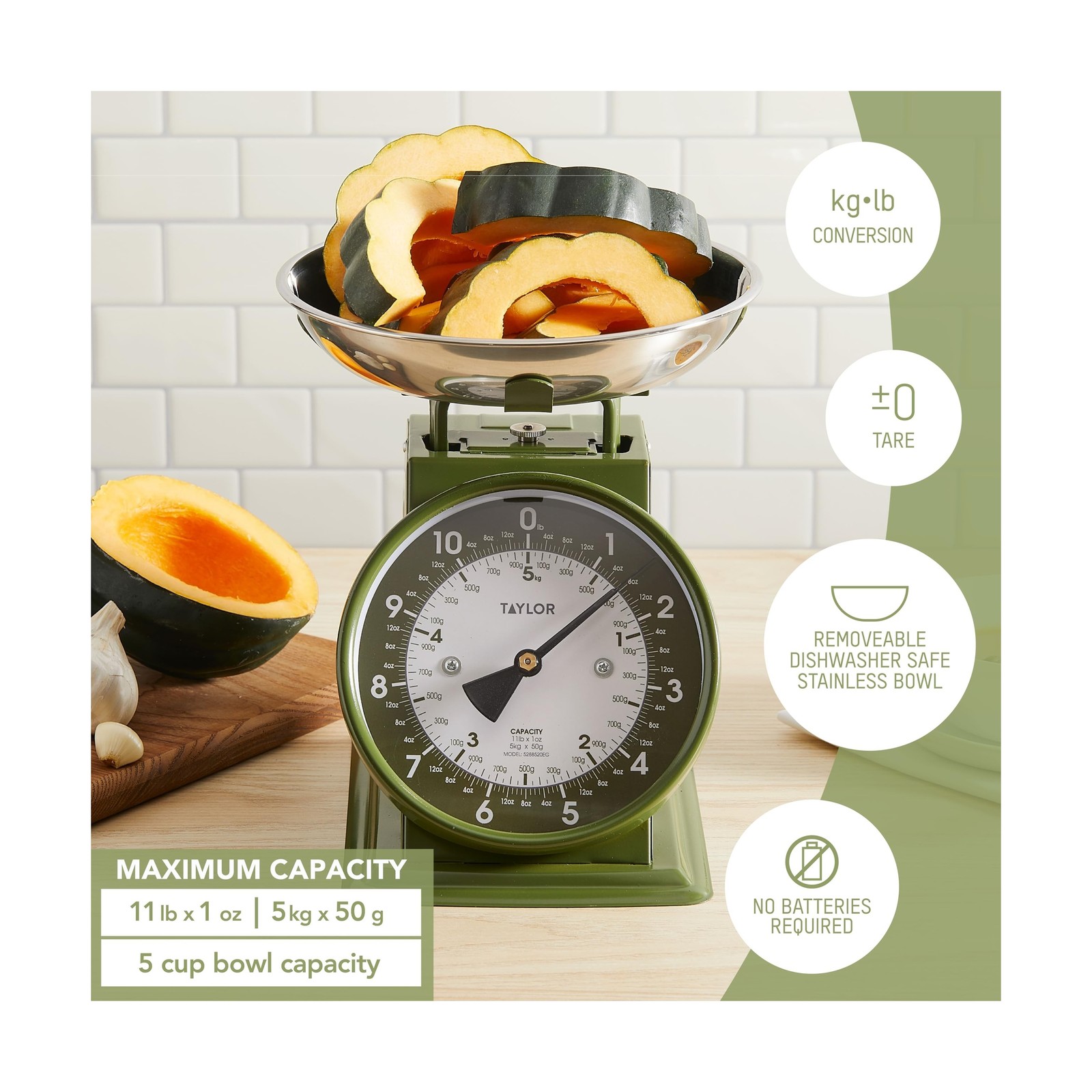 Taylor Analog Kitchen Scale, Stainless Steel Mechanical Food Sc… FAST USA SHIP