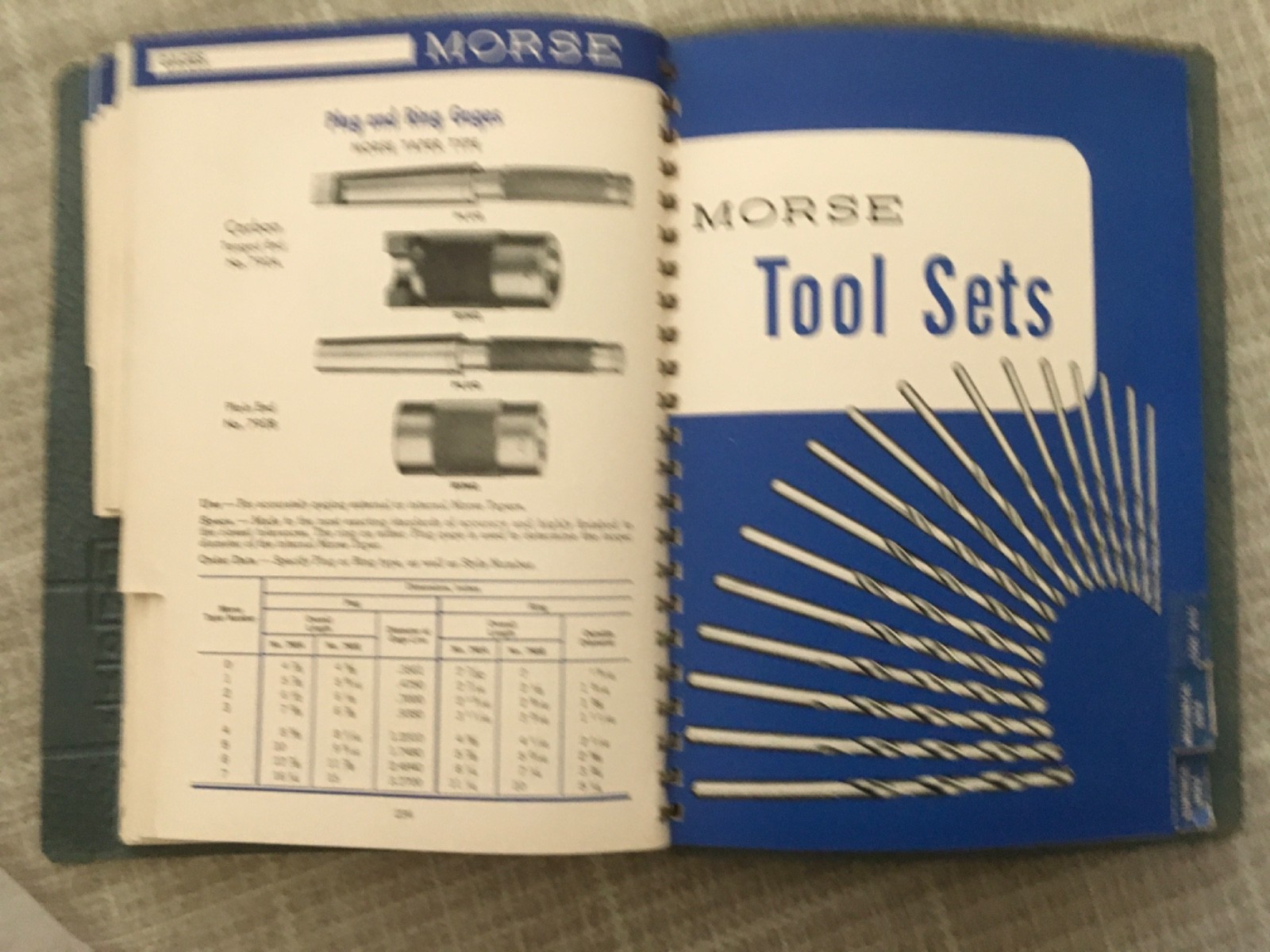 Vintage 1952 Morse Cutting Tool Catalog #87 with Mechanical Data and Charts