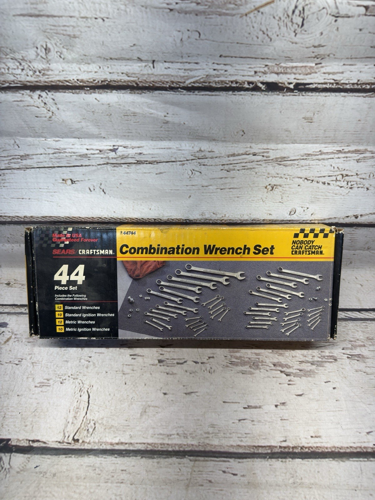 VTG Sears Craftsman 44744 Combination Wrench Set BOX ONLY Advertising DISPLAY