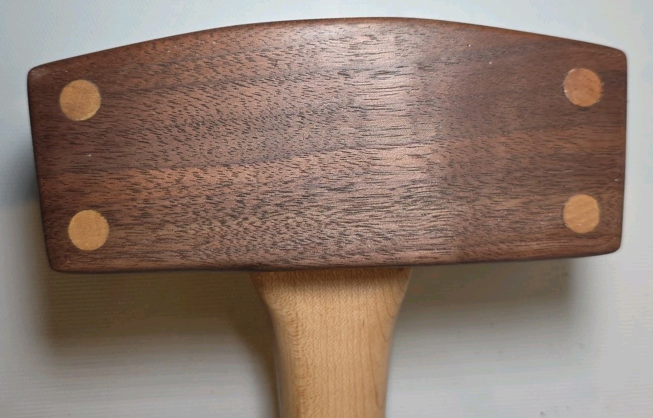 Walnut Maple Wood Carvers Mallet Carving Chisel Joiner Hammer Gluing Working (D)