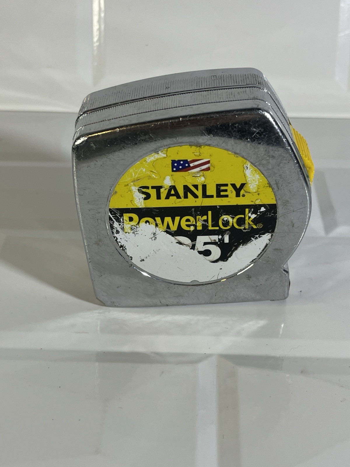 Vintage Stanley Powerlock Tape Measure 25′ Feet 33-425 USA Made Advertising