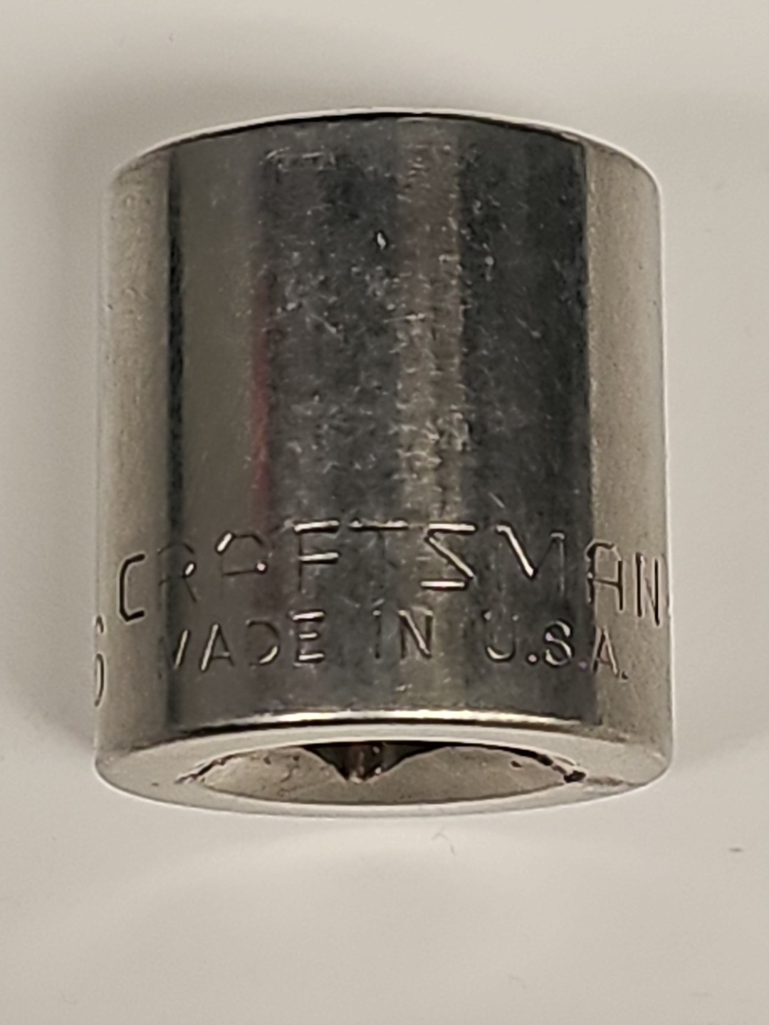 Craftsman 43006 3/8″ Drive 11/16″ Shallow Well Socket 6 Point Inverted G USA