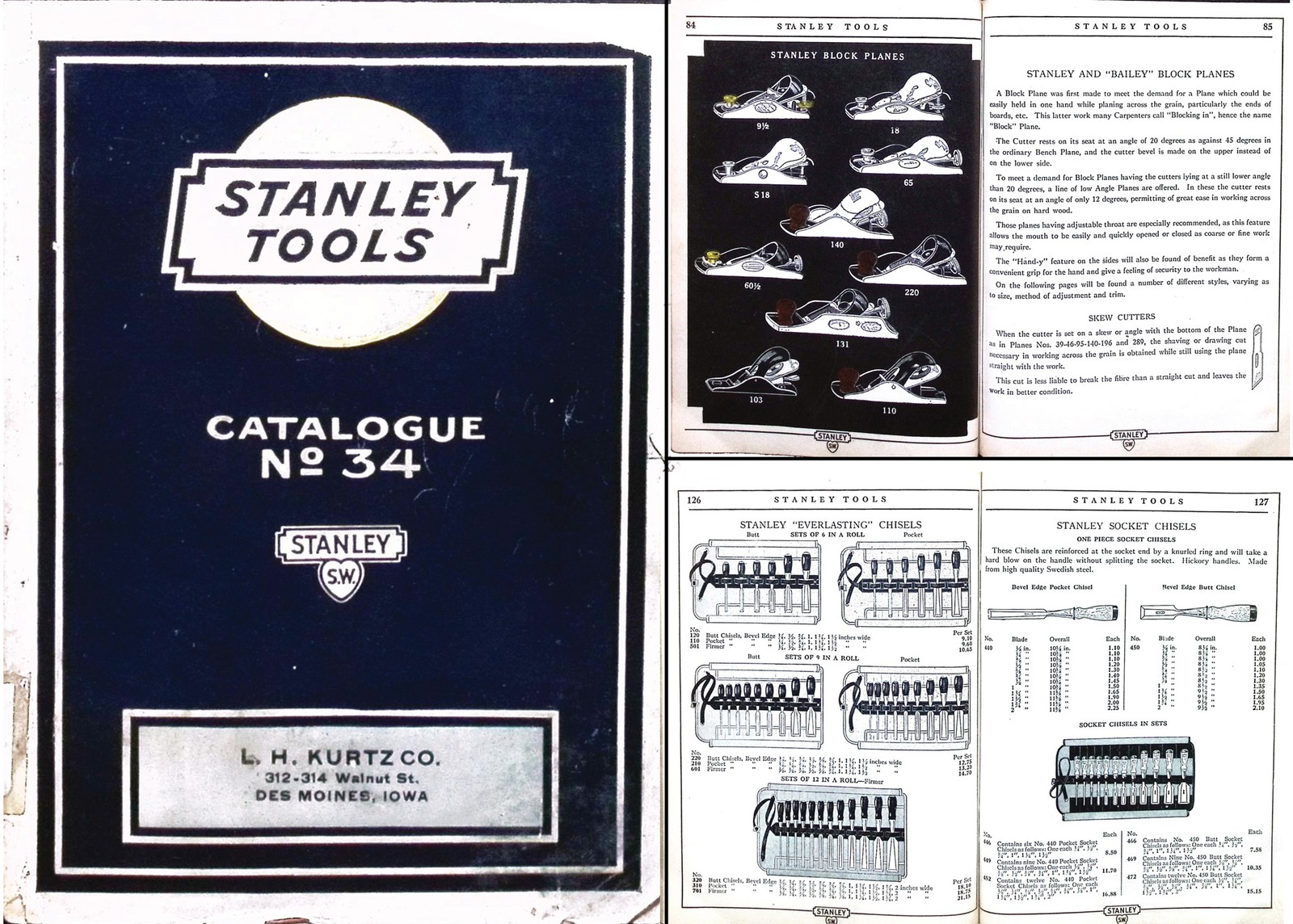 Orig. July, 1940-Stanley No. 34 Catalogue – 192 Pages- Complete – mjdtoolparts