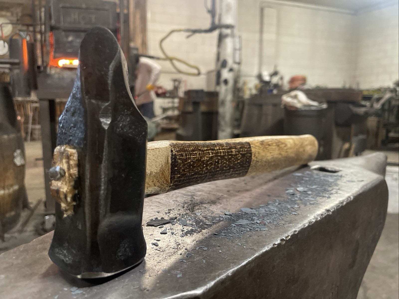 Left Diagonal Peen Forging Hammer 2LB 6OZ/ Hand Forged 4140 Steel in USA
