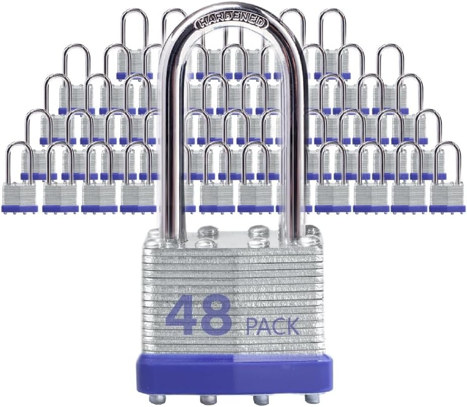 Lock Outdoor Padlocks, Key Lock, Padlocks with Same Key – Laminated Steel Keyed