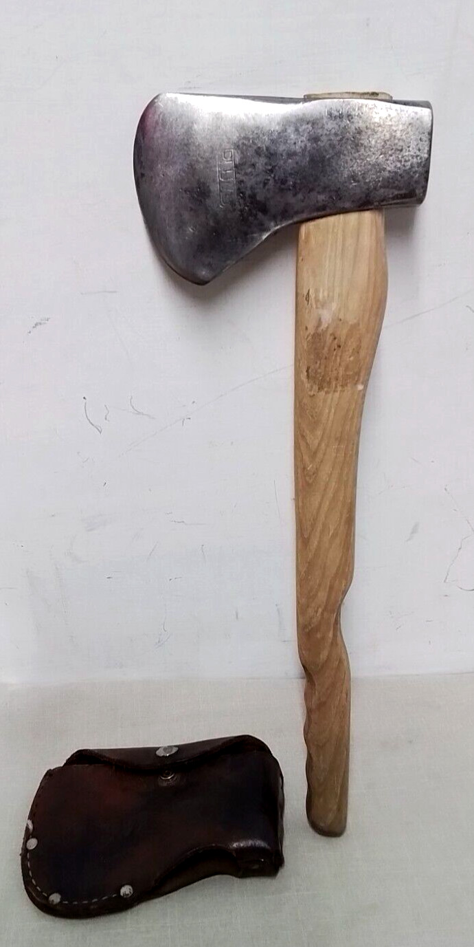 Plumb Hatchet Throwing Axe w/ Leather Case
