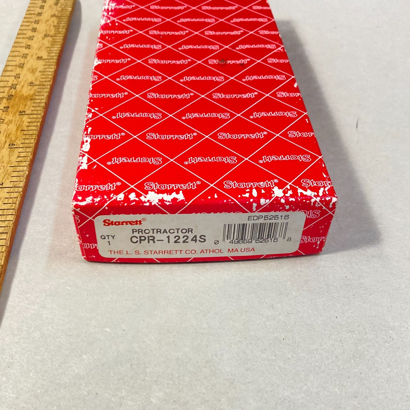 Vintage Starrett Box for Protractor CPR-1224S Empty Box USA