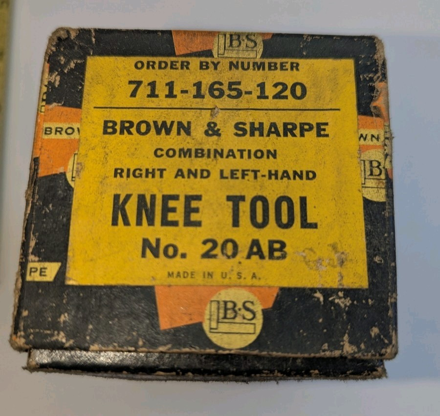 Brown and Sharpe Combination Right & Left Hand Knee Tool 165-120 No 20AB
