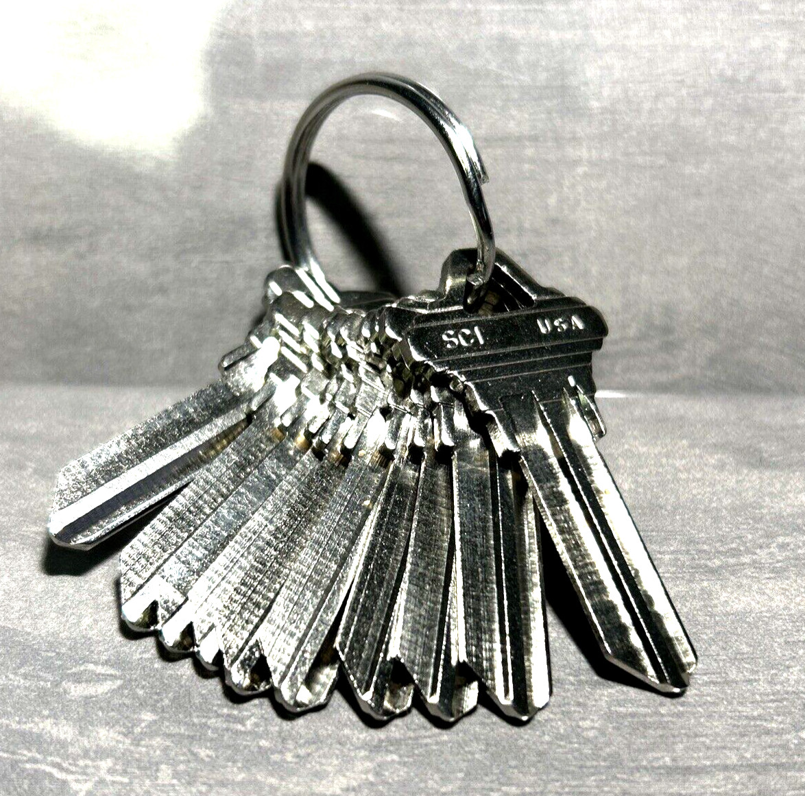 20 ILCO KWIKSET KW-1 SCHLAGE SC-1 W RINGS House Key Blanks NICKEL PL RE-LANDLORD