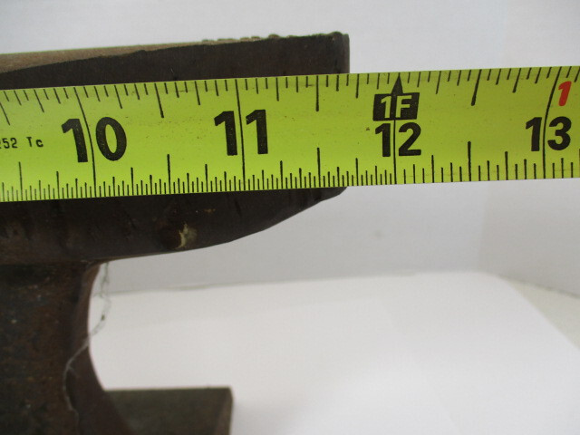 12″ Steel ANVIL Made From a Railroad or Rail Train Track Piece 30# Rusty Steel