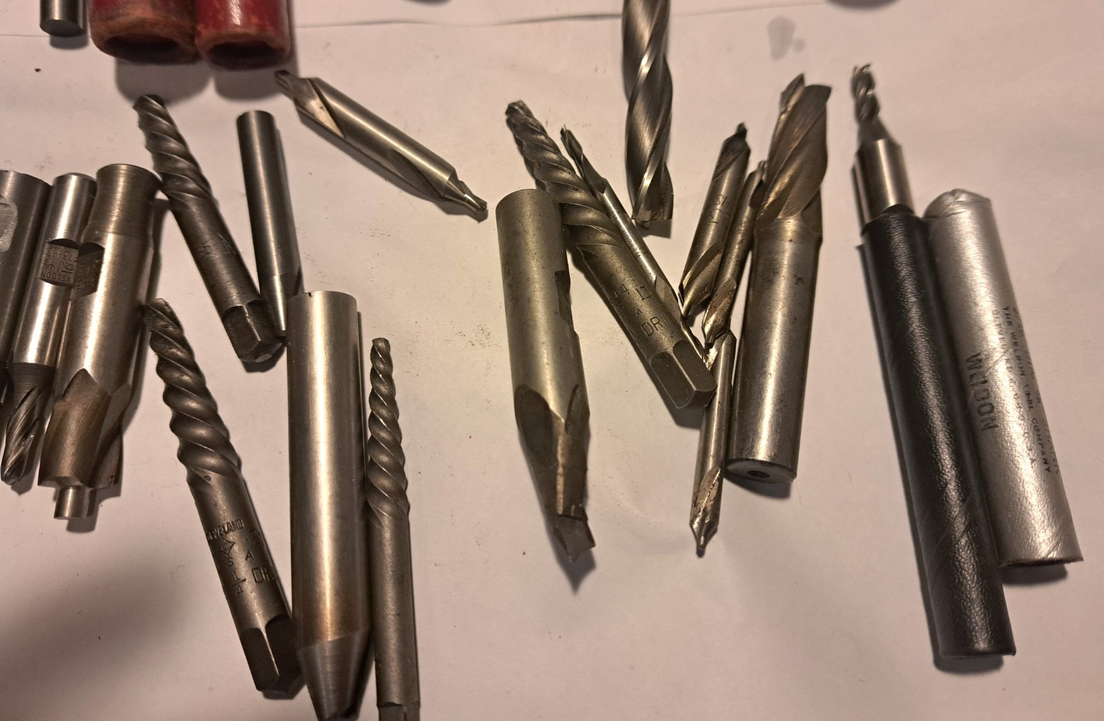 20 + Machinist End Mill Lot. Good Quality Weldon, Cleveland and Putnam. USA