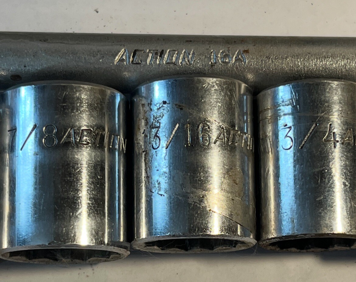 USA vintage Thorsen/Action 1/2″ drive ratchet socket set for tools