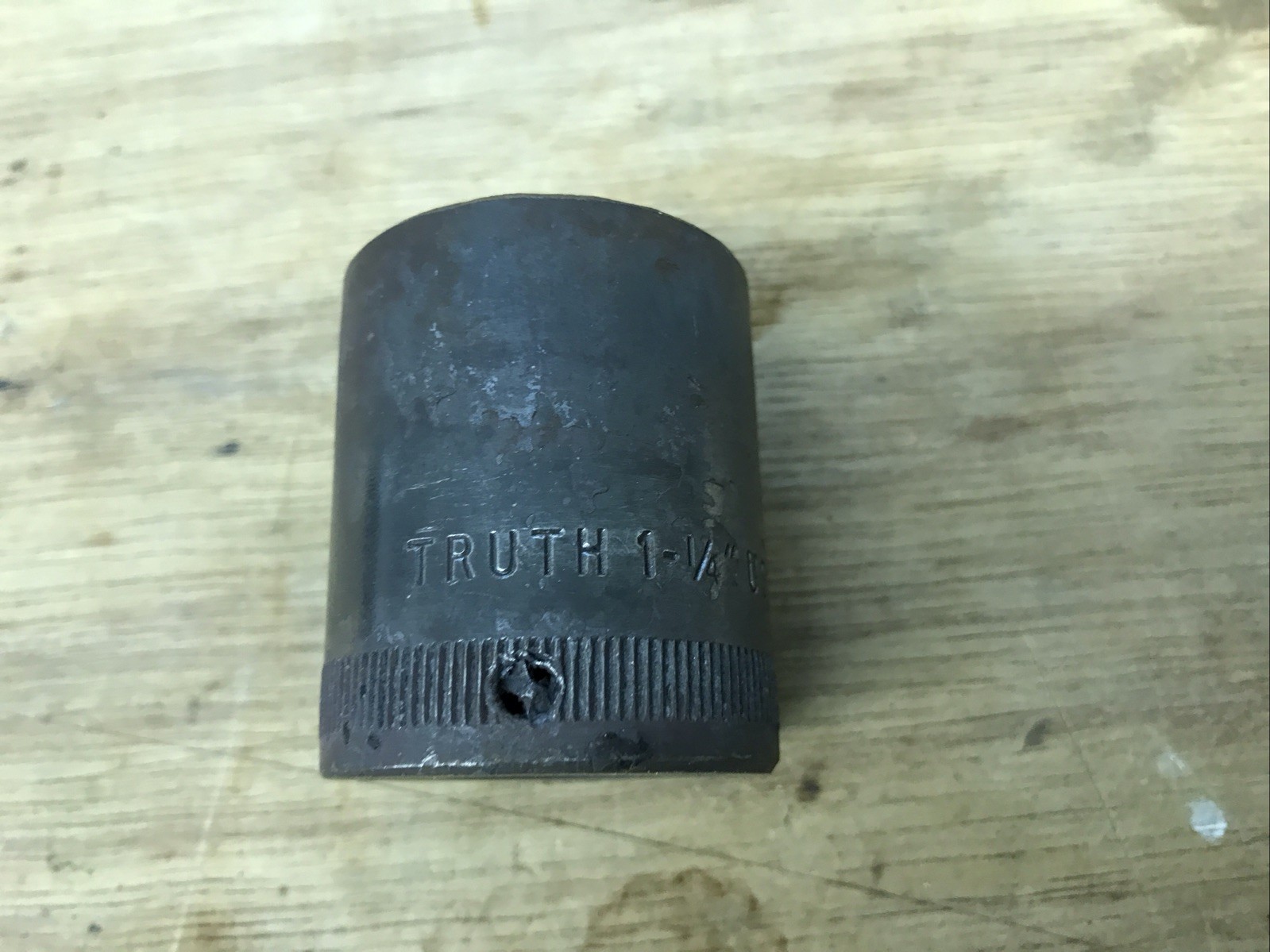 Vintage TRUTH USA 1/2” Drive 1-1/4” Socket Unused, Unfinished, Maybe 2nd??