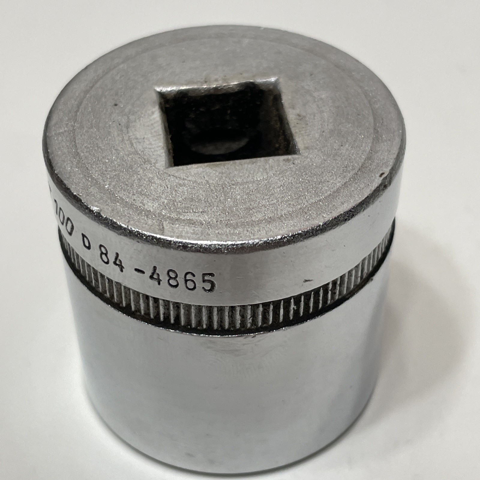 Powr-Kraft 100 1-1/4″ 84-4865 12-Point 1/2” Drive Socket VTG Chrome Knurled