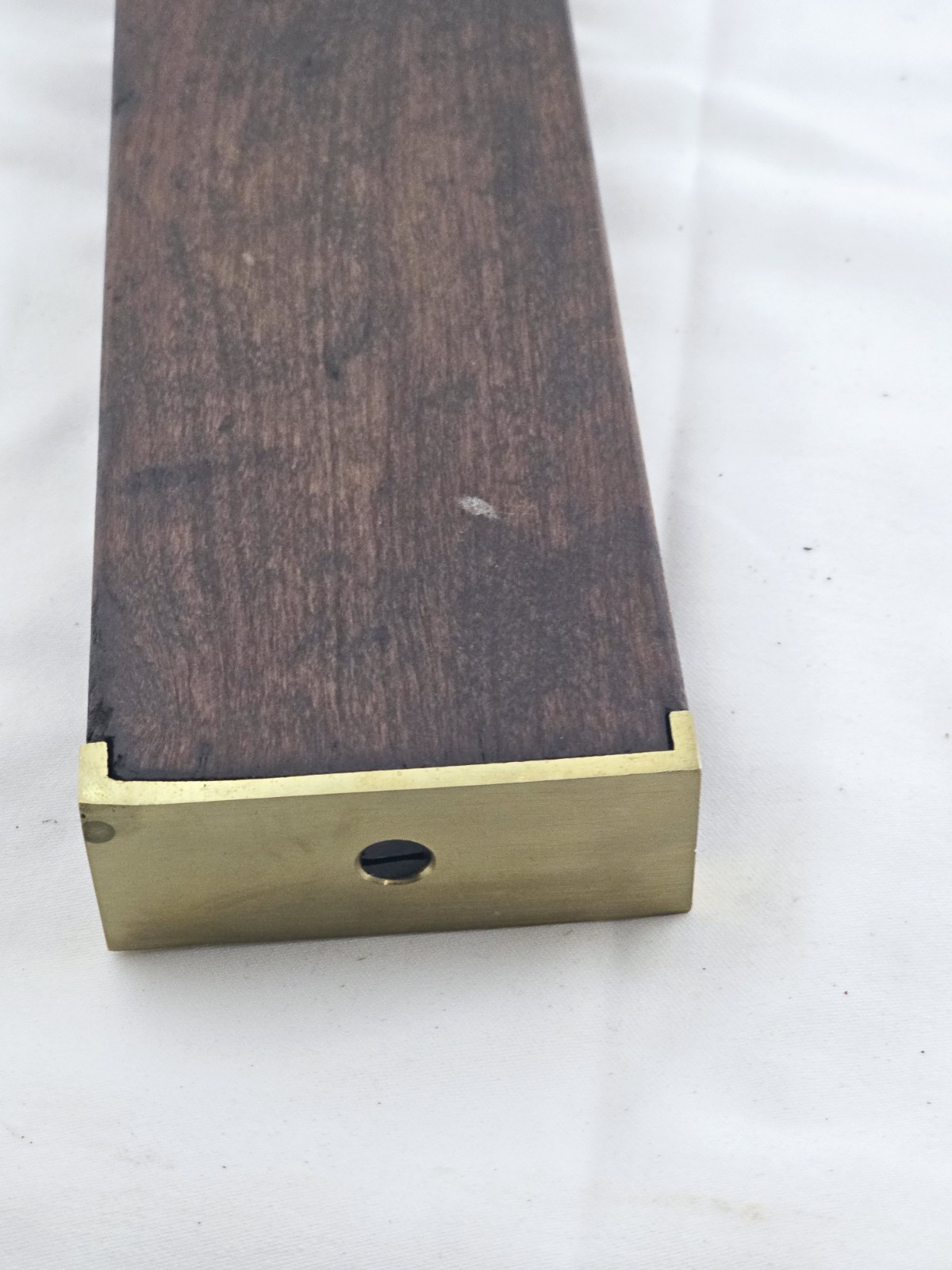 Antique Stanley Rule & Level 26″ Adjustable Wood & Brass Level 1872 Pat.