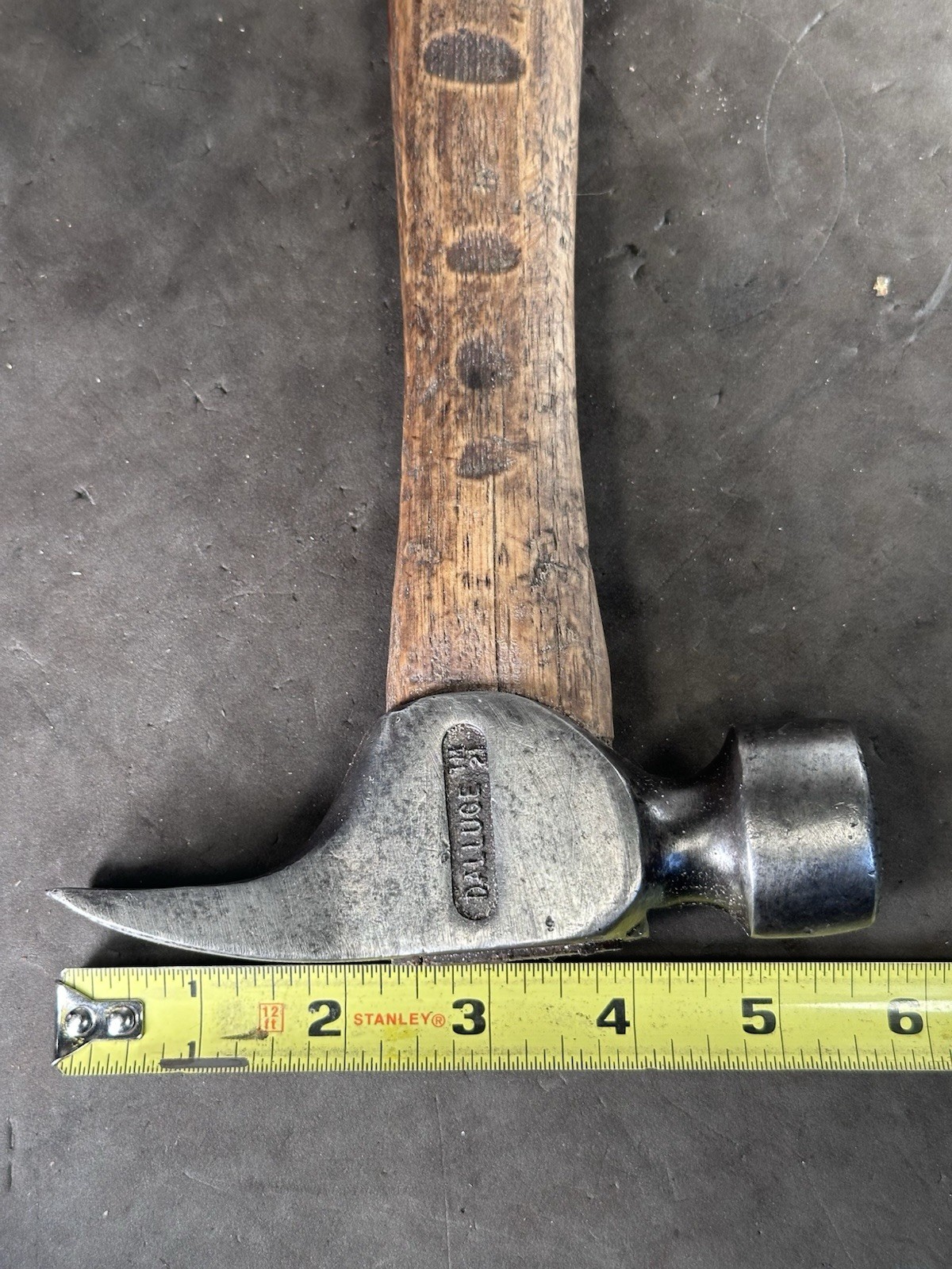 Beautiful Dalluge 21 Straight Claw Hammer Original Handle California Framer