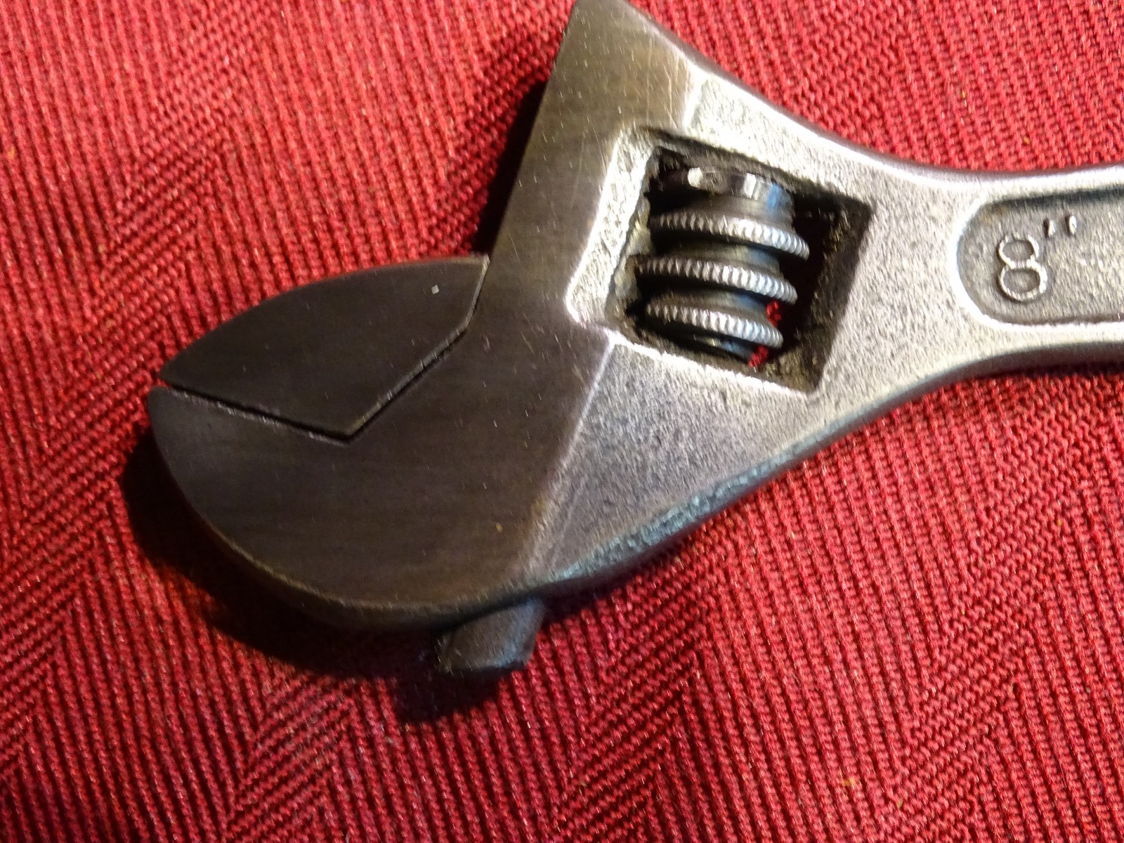 Diamond Calk Horseshoe 8″ Adjustable Wrench Crescent Style With 9/16″ Box End