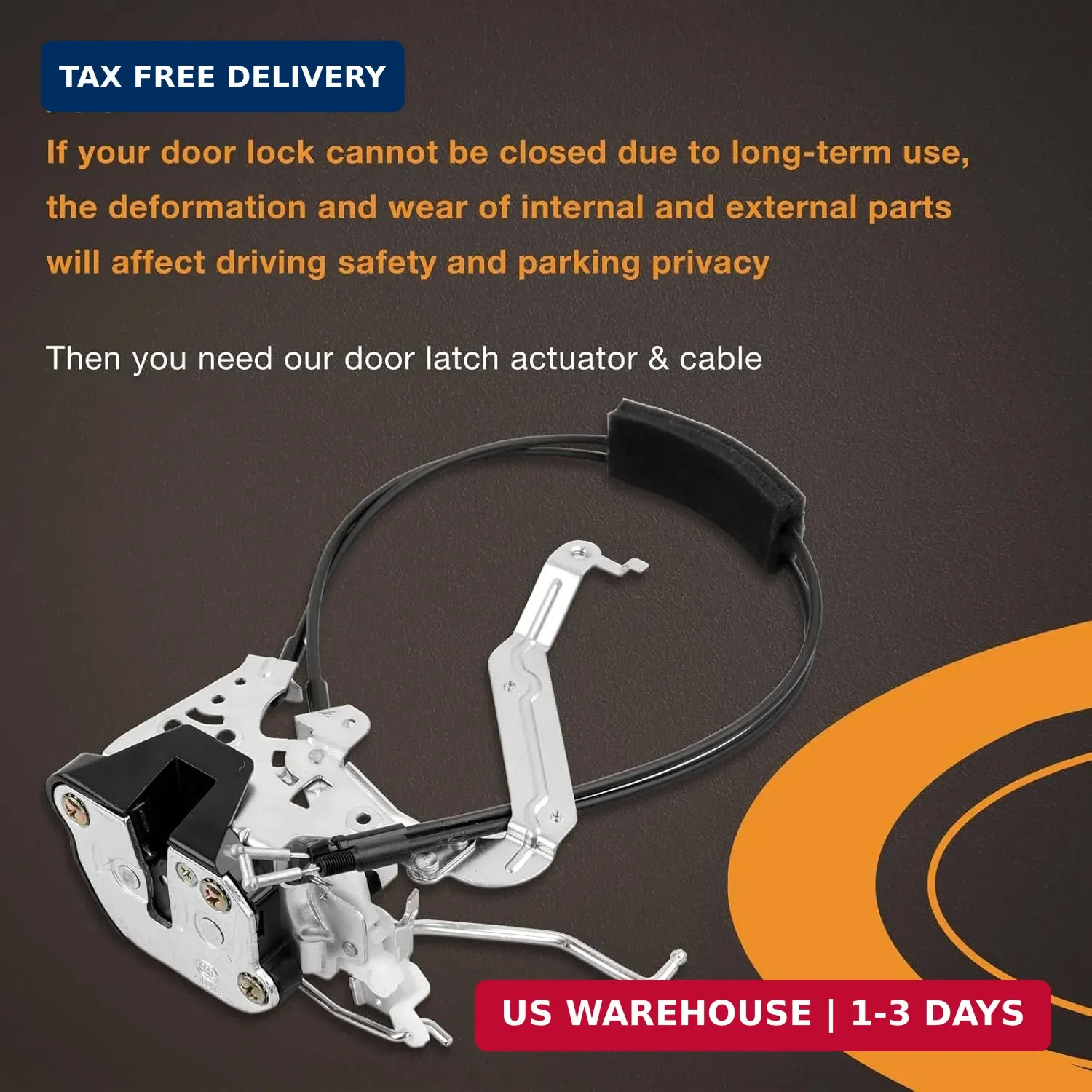 Door Lock Latch Actuator, Left Right Front Lock Compatible with 2001-2007 Toyota
