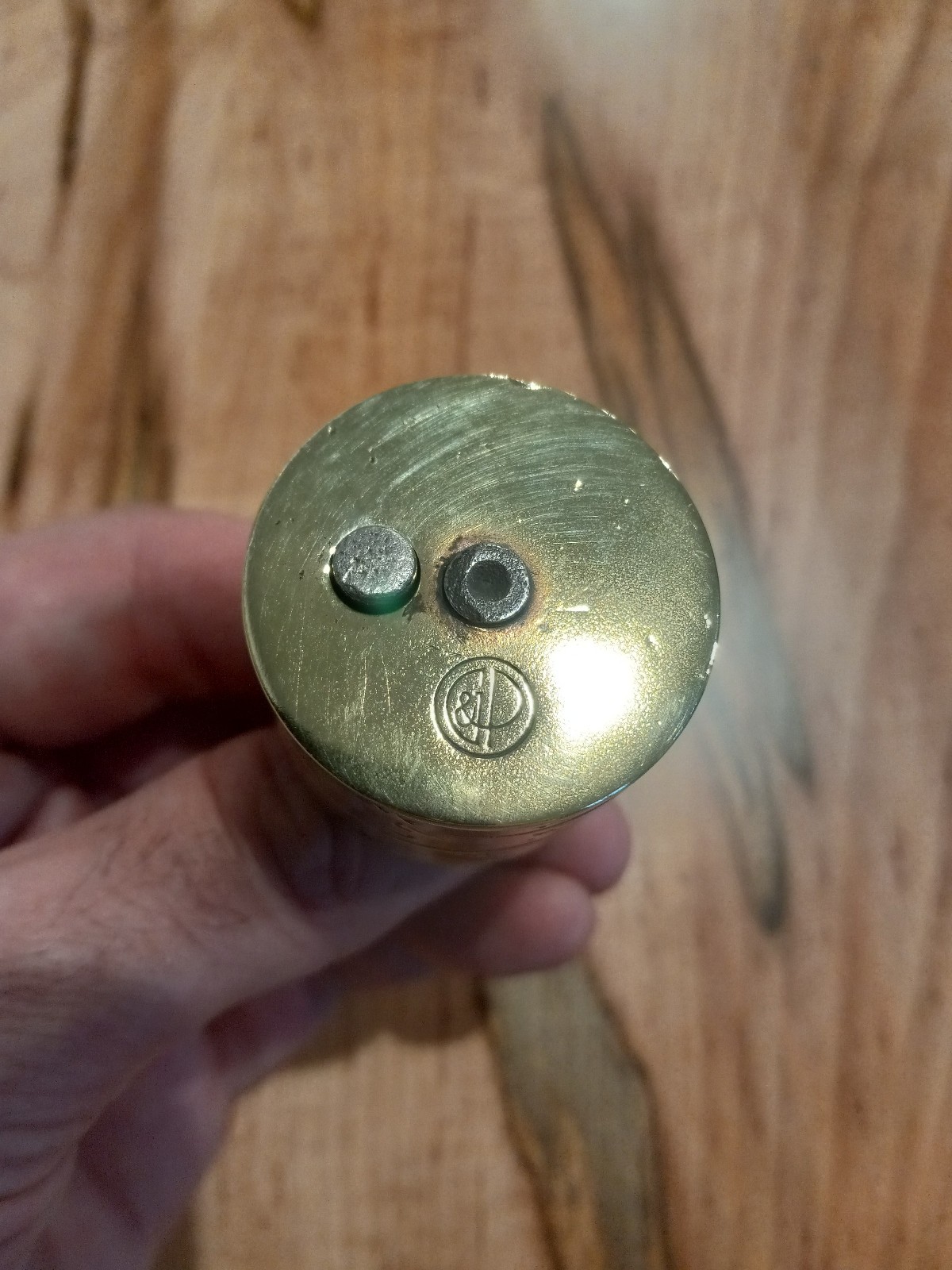 Vintage G&P German Barrel Brass combination Padlock