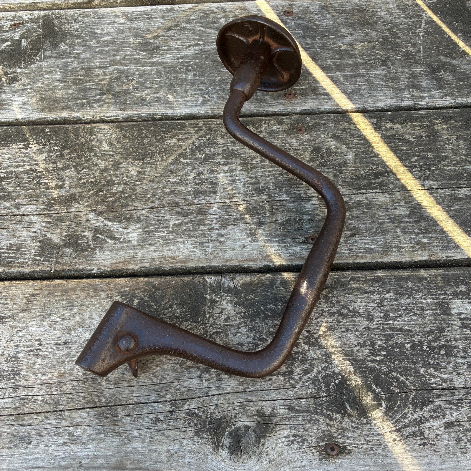 Antique John Fray & Pigg No 8 Metal Brace – Bridgeport CT – Bit Spofford Chuck