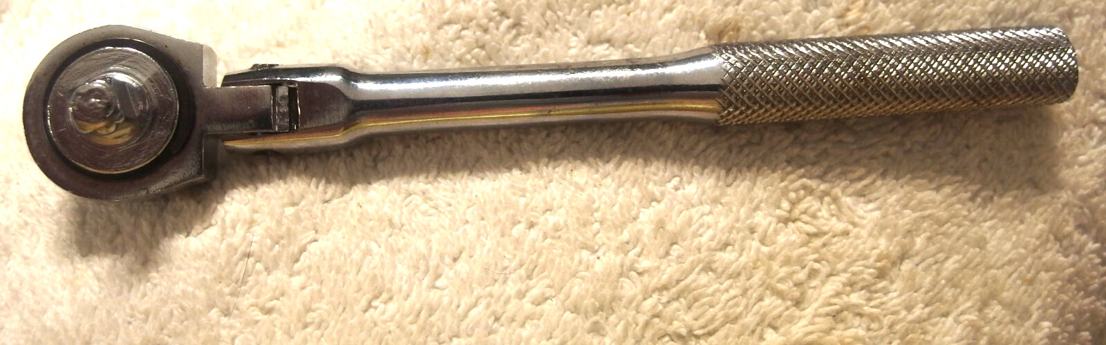 6″ 1/4″ Flex Head socket wrench, Ratchet tool,VTG,fine tooth tool