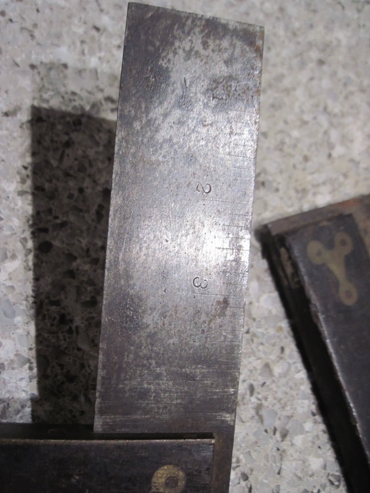 Vintage Carpenters Rosewood Try Square x2 with Brass Hardware 4-1/2″ & 7-1/2″