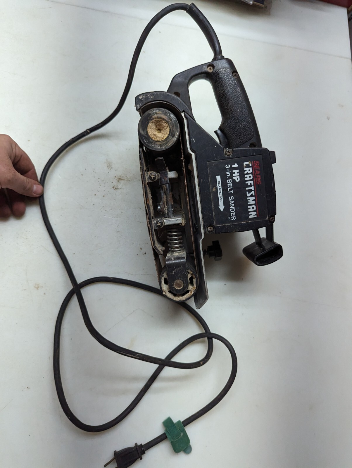 Vintage PARTS REPAIR CRAFTSMAN MADE USA HD 1 HP 3″ Belt Sander 315.117131 READ!