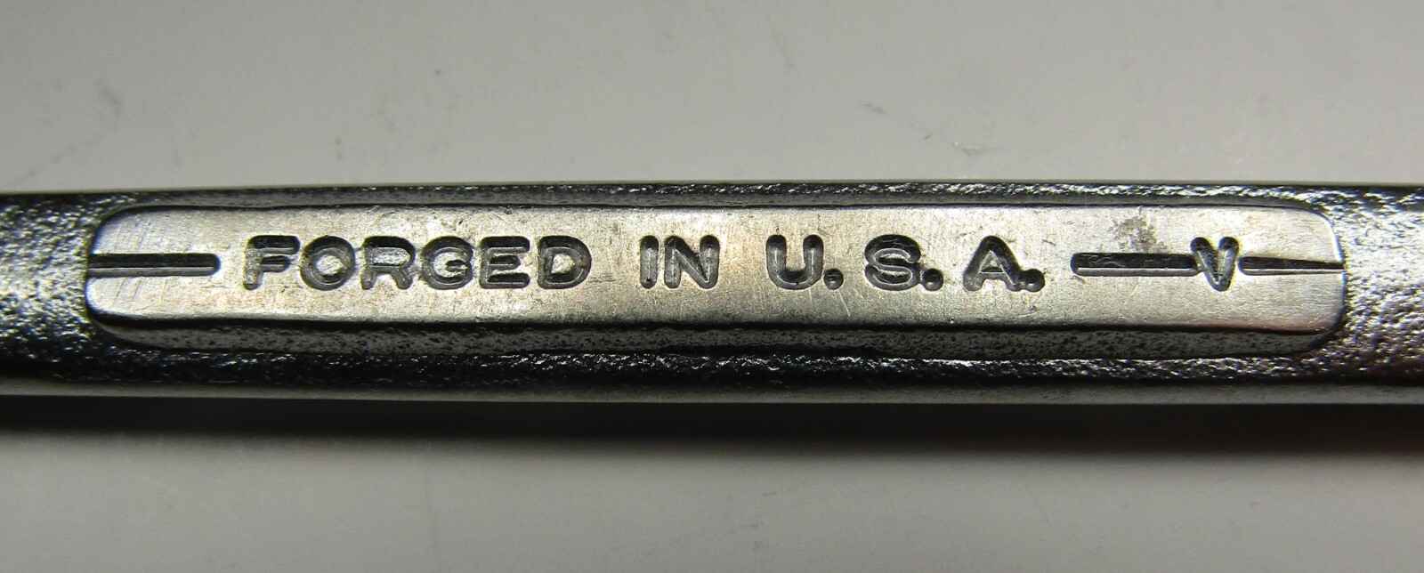 Vintage *Craftsman* -V- Series 3/8″ X 7/16″ Open End Wrench – No Number – U.S.A.