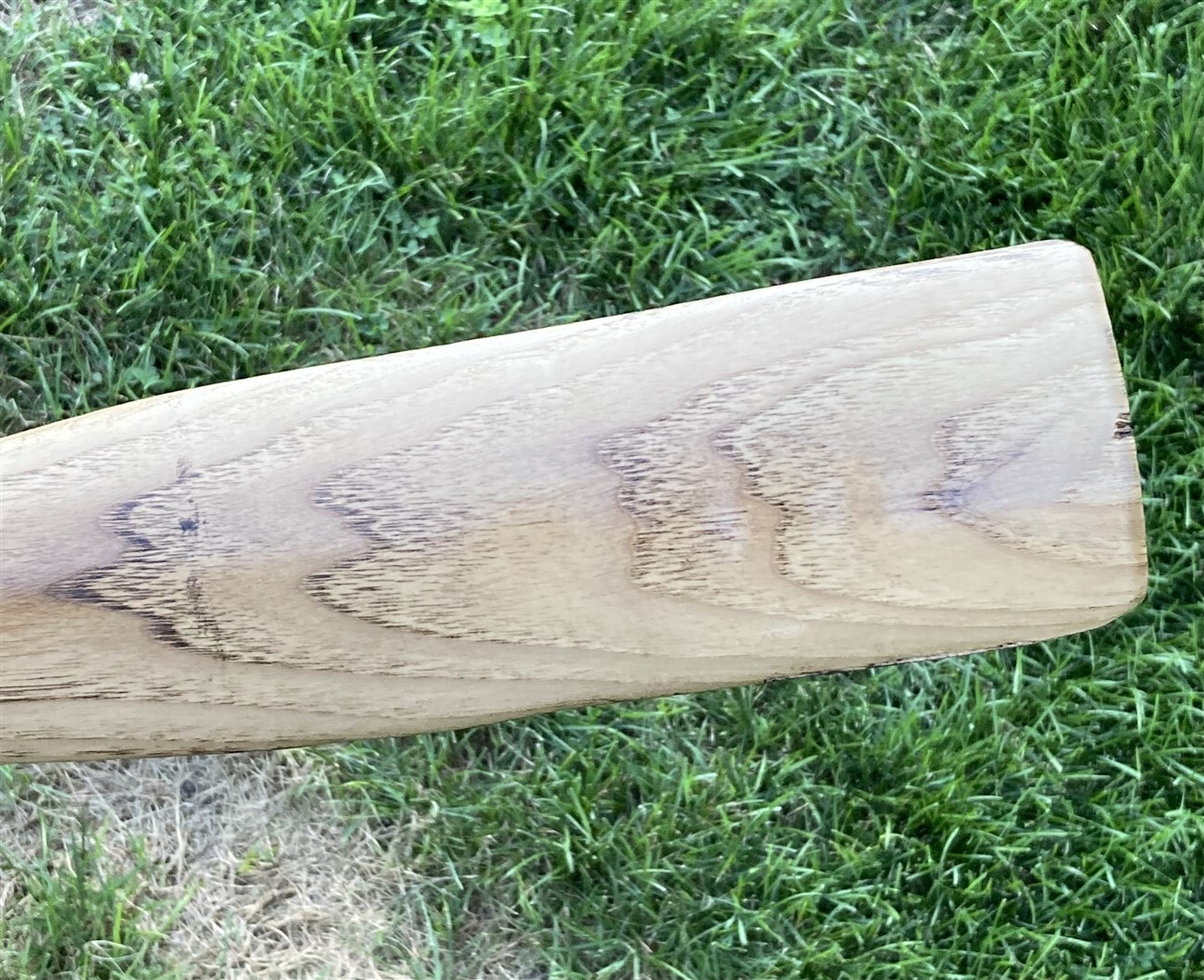 HICKORY 36″ OFFSET BROAD AXE HANDLE ~ Fire Finished ~ Right or Left ~ Amish Made