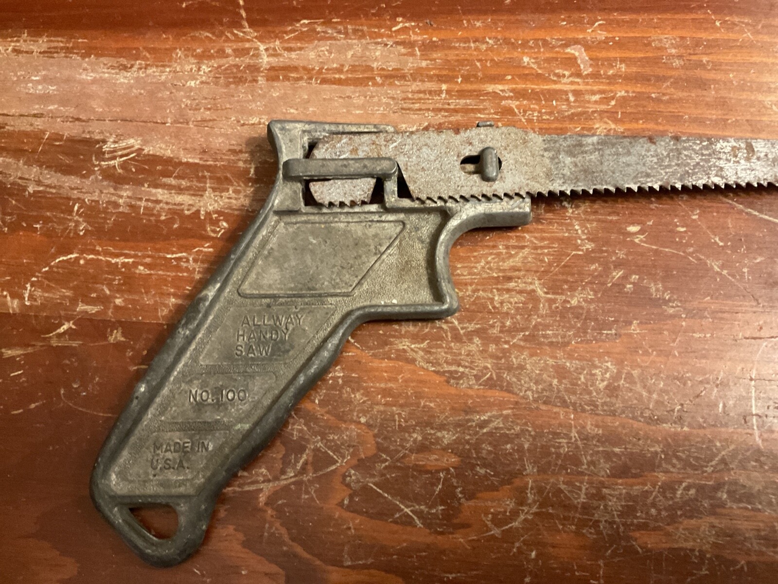 Vintage Hand Saw Allway Handy Tool USA No. 100