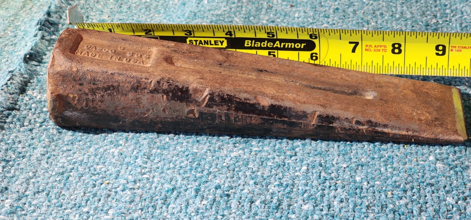 Vintage Dasco #805, U.S.A., 5 lb Log Wood Splitting Wedge! 9-1/4″ Length Sharp!