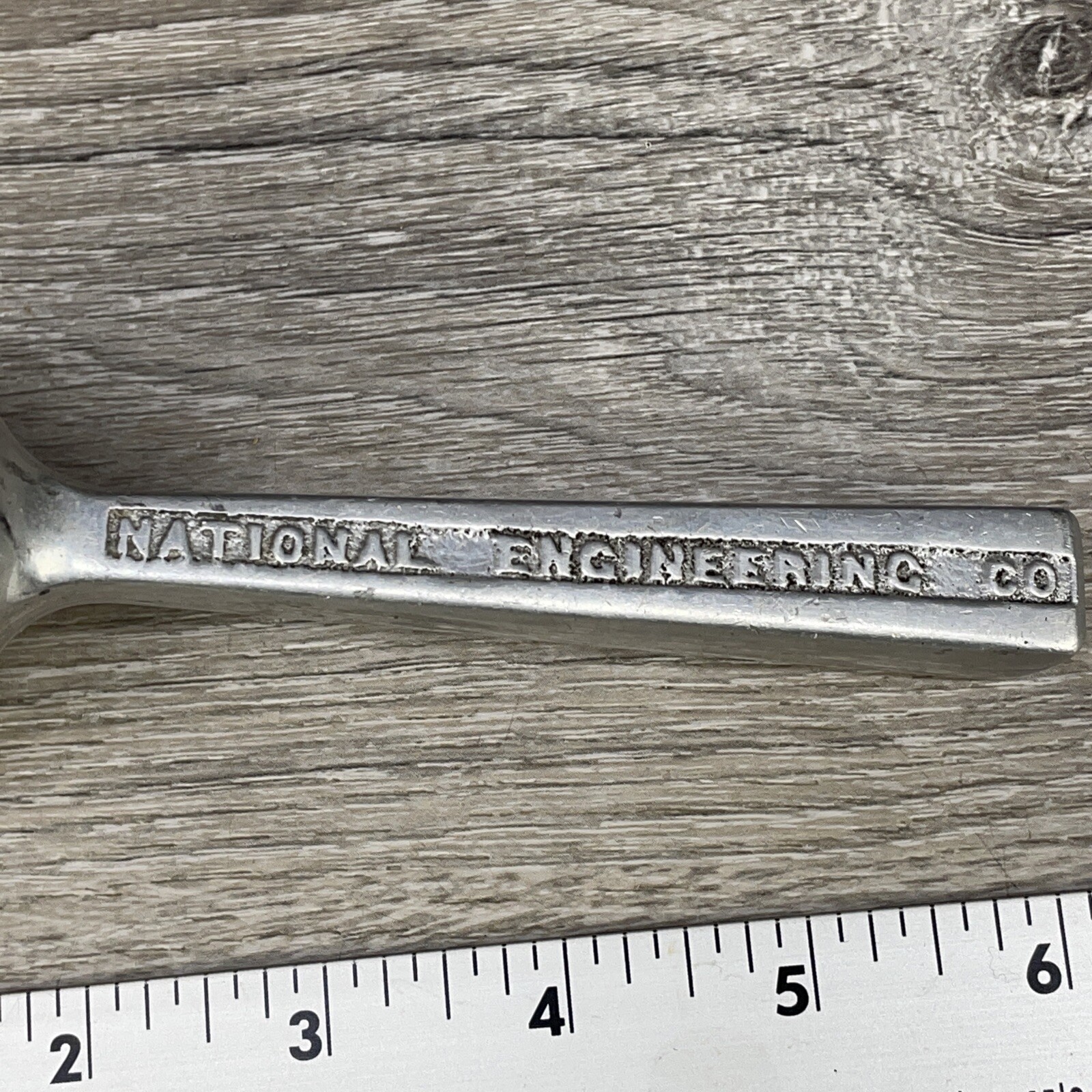 Vintage 1950 Sand Cast Aluminum Measuring Device from National Engineering Co.