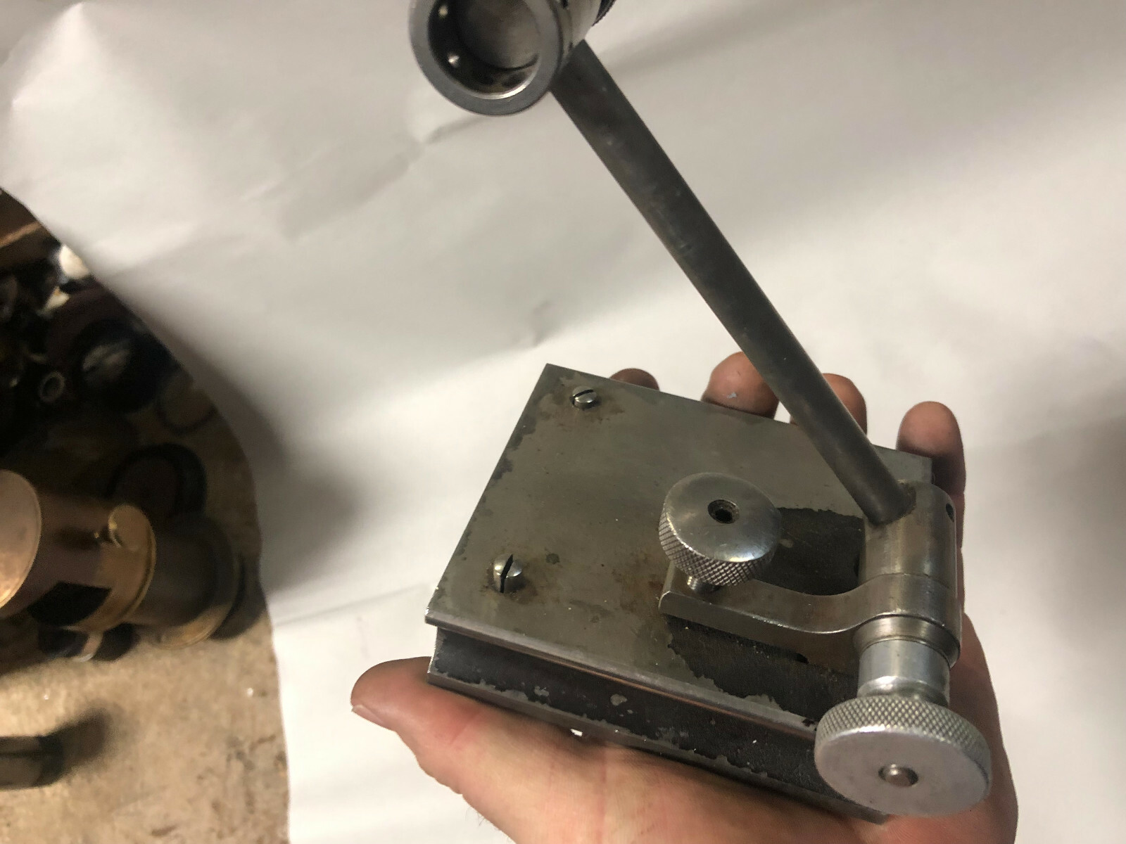 MACHINIST LATHE MILL Large Machinist Brown & Sharpe Surface Gage JwCb