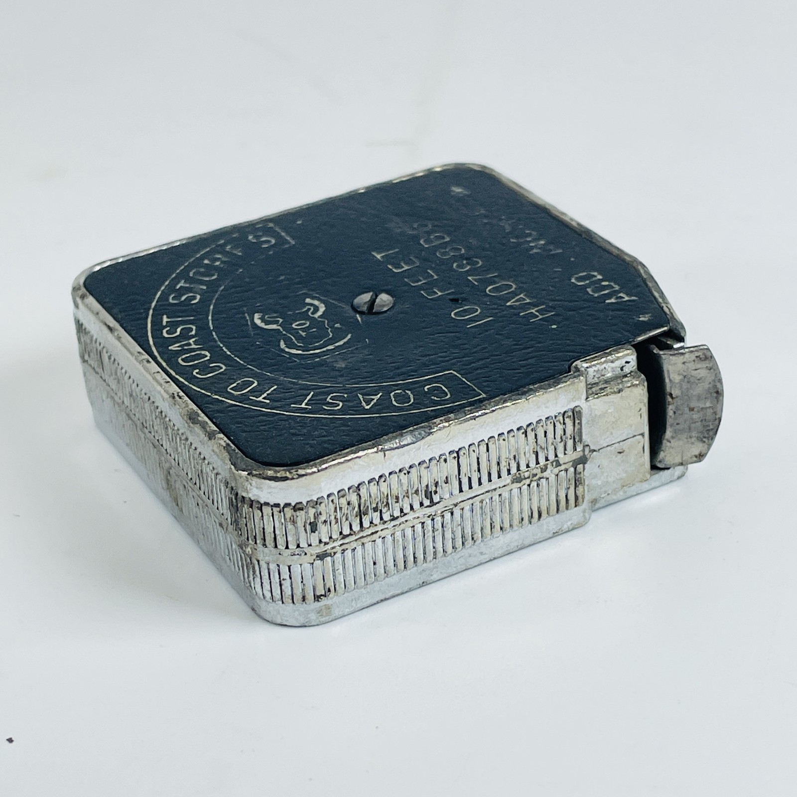 Vintage Coast to Coast Stores 10 FT Tape Measure Rule Metal Case USA Collectible