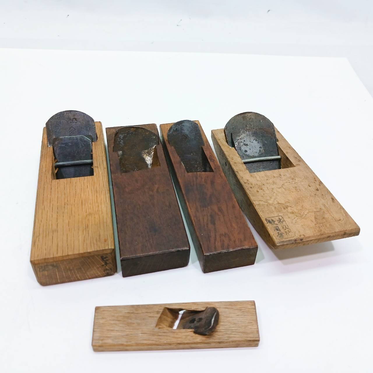 Japanese Kanna Small Plane set of 5 Hirotada 弘忠 etc Blade 17-44mm Japan BB272