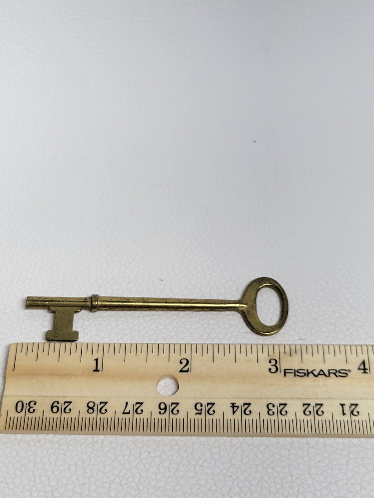 Brass Skelton Key 3.25″ Long Collectible Key,found Art Stock,jewelry Making